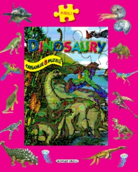 Dinosaury - leporelo s puzzlami