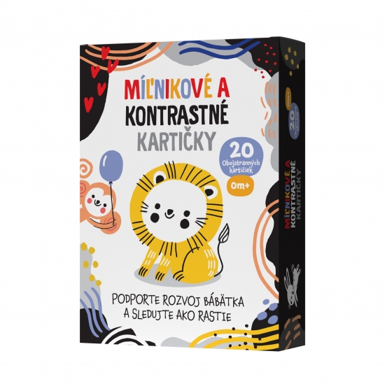 M��nikov� a kontrastn� karti�ky 2v1 - 20 obojstrann�ch karti�iek