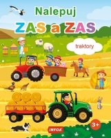 Nalepuj zas a zas - traktory - snímateľné samolepky
