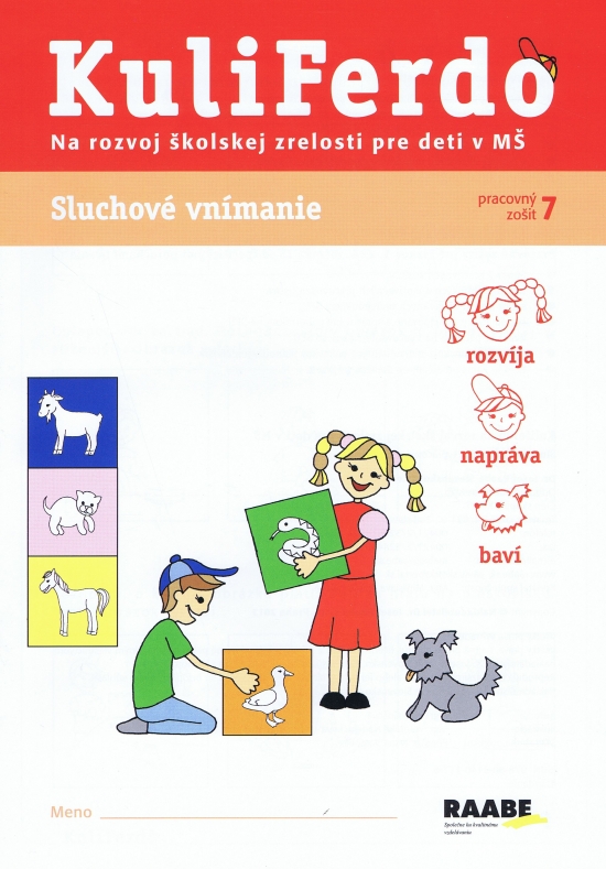 Kuliferdo - Sluchové vnímanie-PZ na rozvoj školskej zrelosti pre deti v MŠ