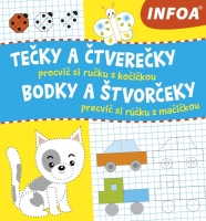 Precvič si rúčku s mačičkou- Bodky a štvorčeky