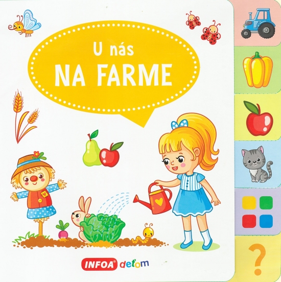 U nás na farme - Veľká knižka so záložkami