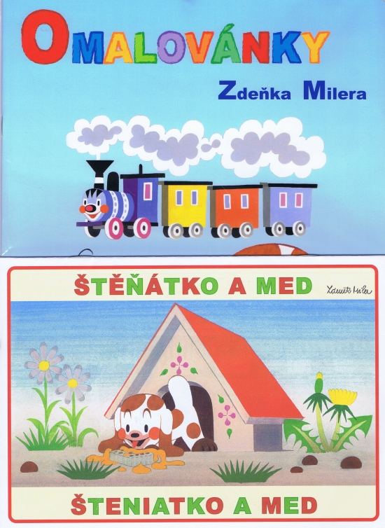 Kreatívny set: Omaľovanky Zdeňka Milera +  Šteniatko a med