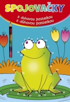 Spojovačky s dúhovou pastelkou - žaba