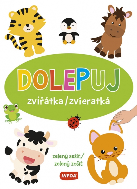 Dolepuj zvieratká - zelený zošit