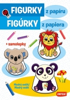 Figúrky z papiera - modrý zošit