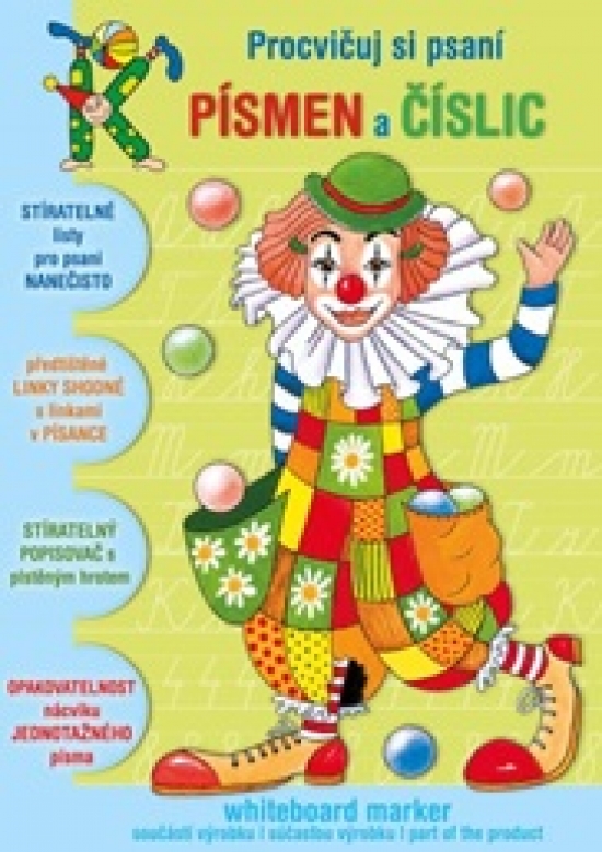Precvičuj si písmena a číslice: Klauni