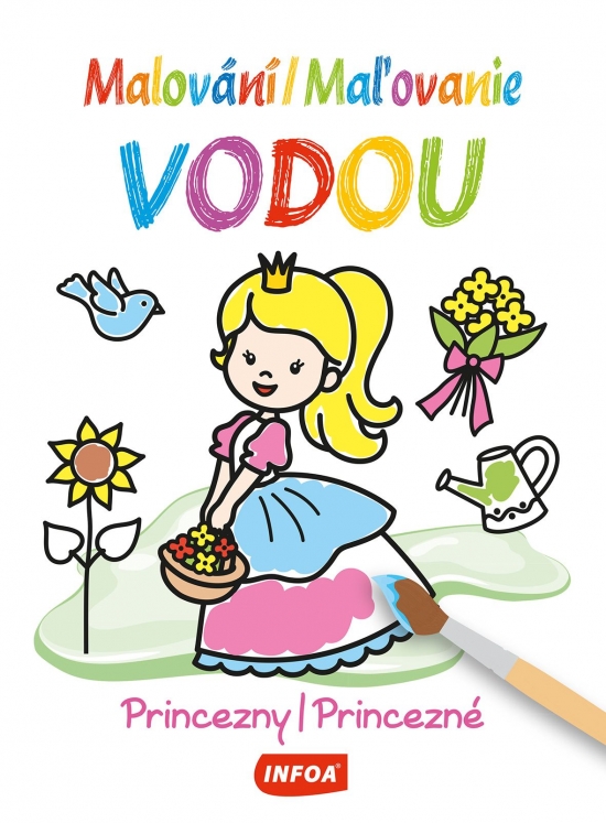 Maľovanie vodou - Princezné