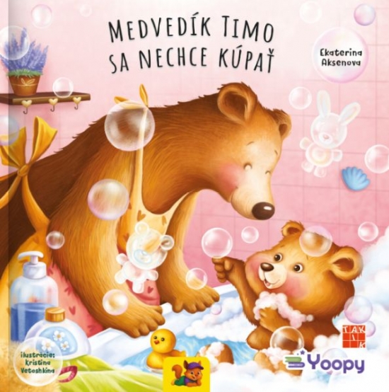 Medvedík Timo sa nechce kúpať