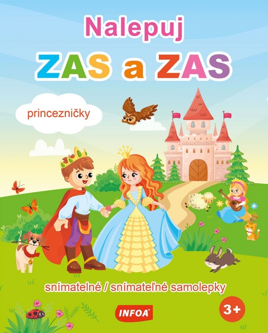 Nalepuj zas a zas - Princezničky - snímatelné samolepky