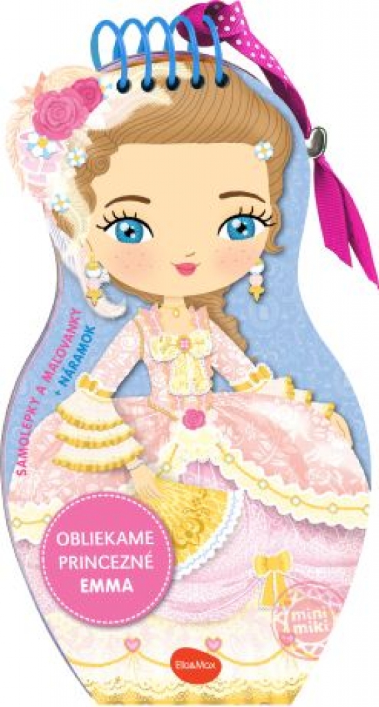 Obliekame  bábiky PRINCEZNÁ EMMA – Maľovanky