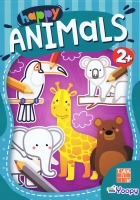 Happy Animals omaľovanka