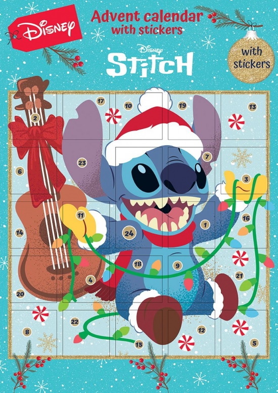 Adventn� kalend�r so samolepkami - Lilo & Stitch